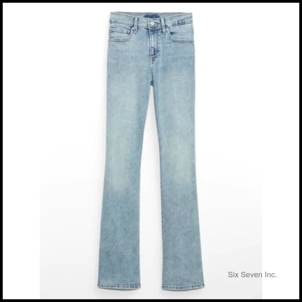 Baby Boot Cut Denim Jeans Classic Retro Y2K Style Flattering Fit